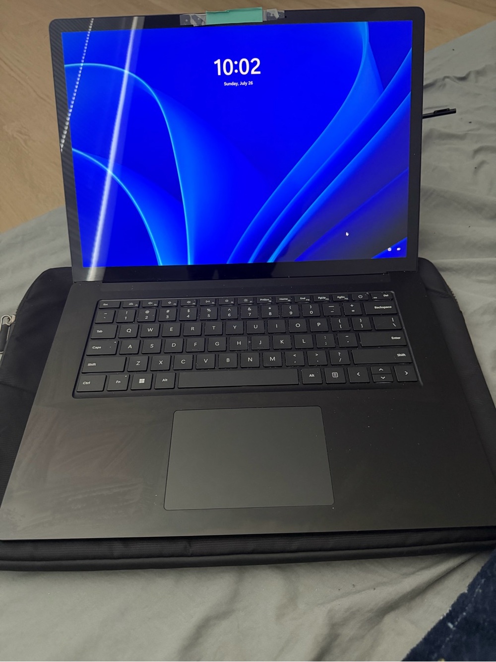 Black Laptop Computer with Matte Finish - surface pro laptop.